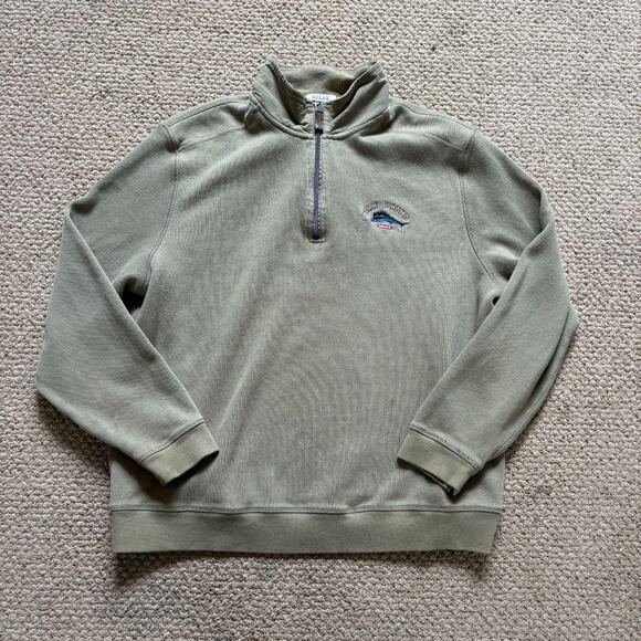 Vintage tommy bahama relax quarter zip up xl - Picture 1 of 8